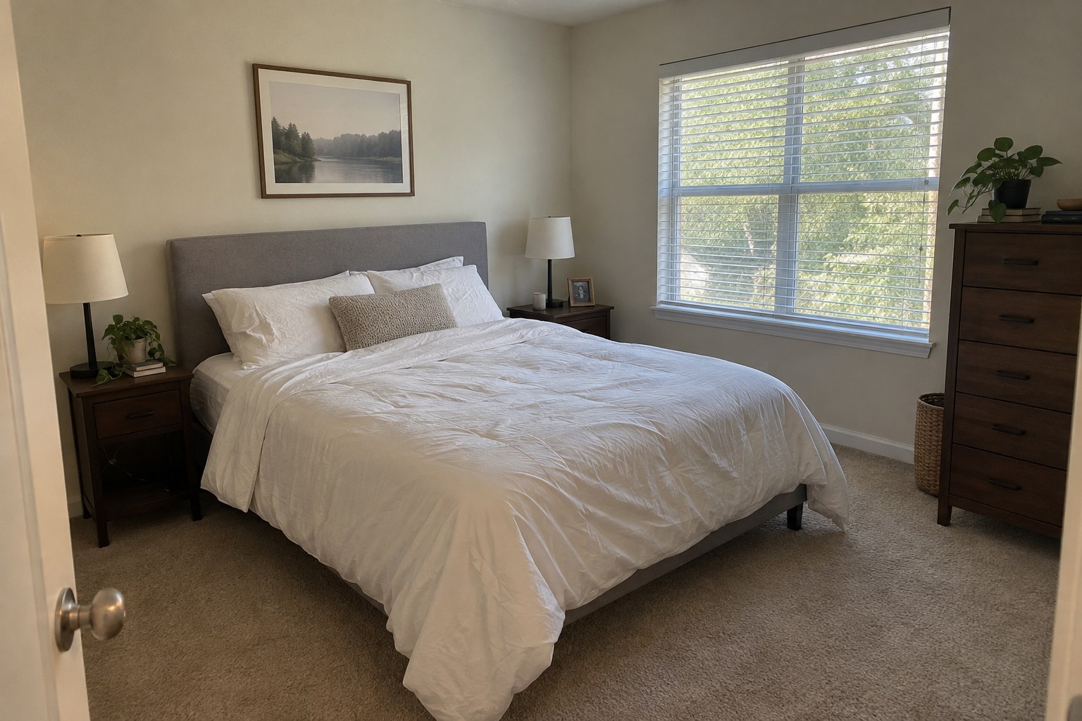 Furnished bedroom