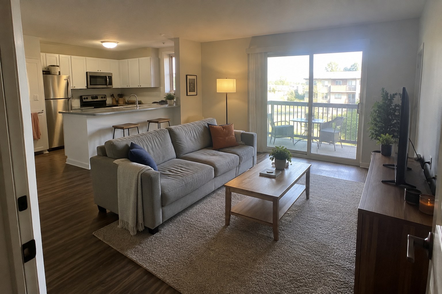 Furnished TS Elite apartment living room